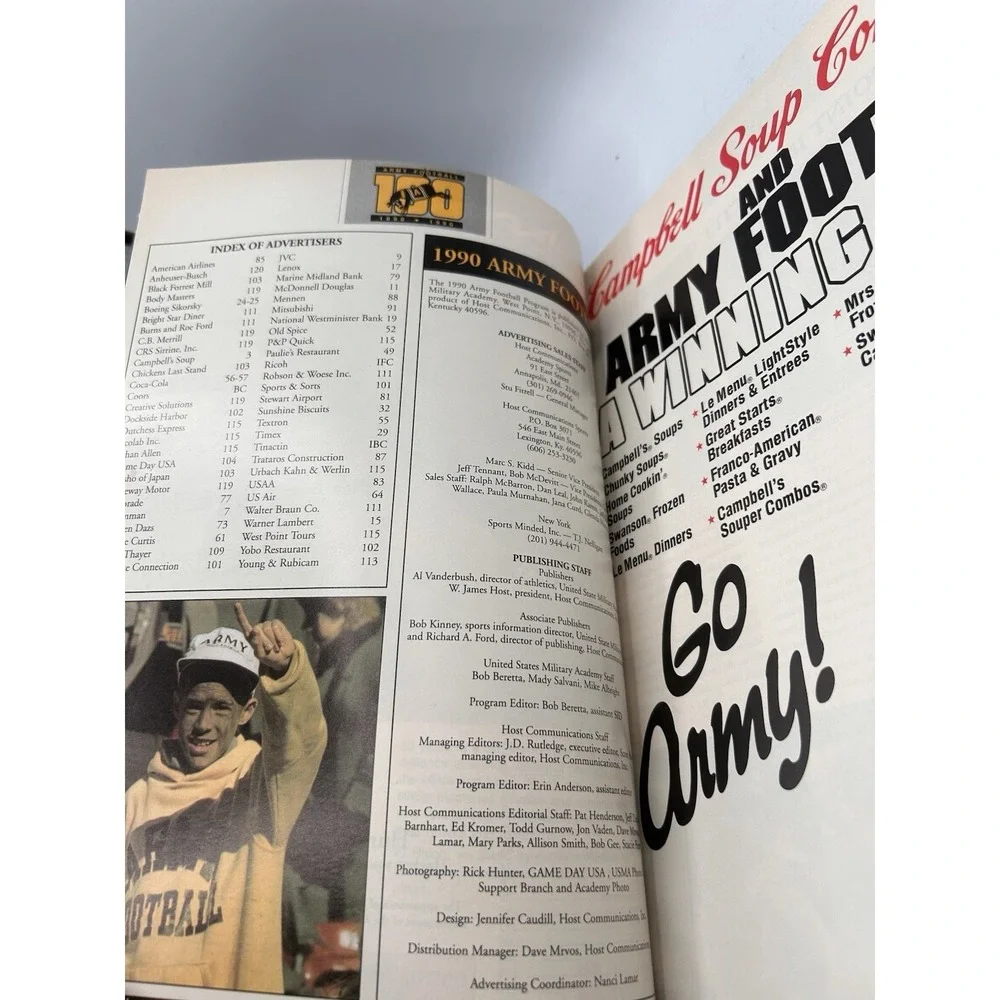 Vintage 1990 Army Vs. Syracuse Football Program‎ Guide 100th Anniversary